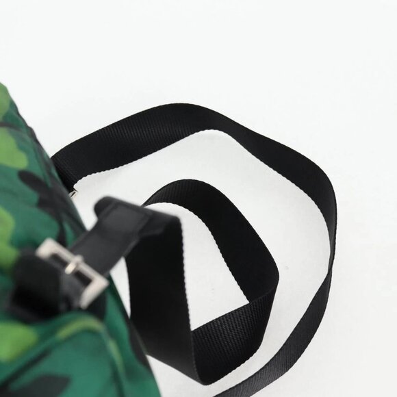 PRADA Backpack Nylon Green Silver Auth 129748V - Picture 8 of 16